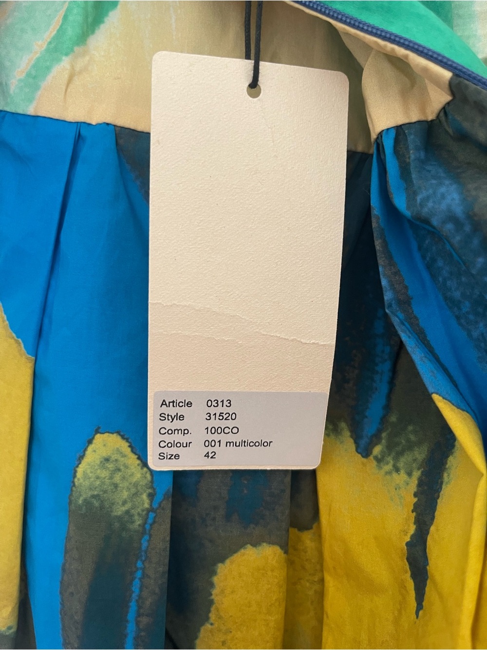 Summery Abstract Multicolor V-Neck Maxi Dress - Picture 5 of 5